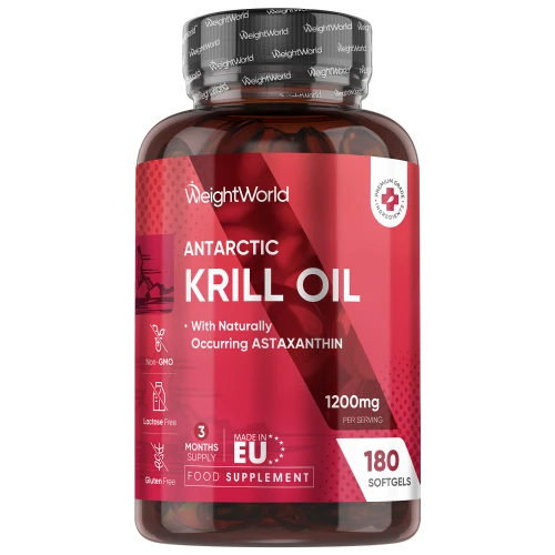 Antarctic Krill Oil Softgels | 1200mg 180 Softgels | WeightWorld IE